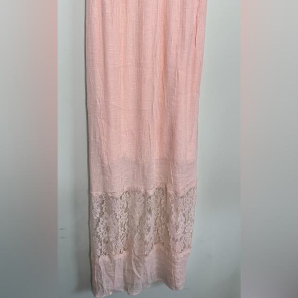 Forever 21 Blush Lace Maxi Small Dress - Picture 3 of 13